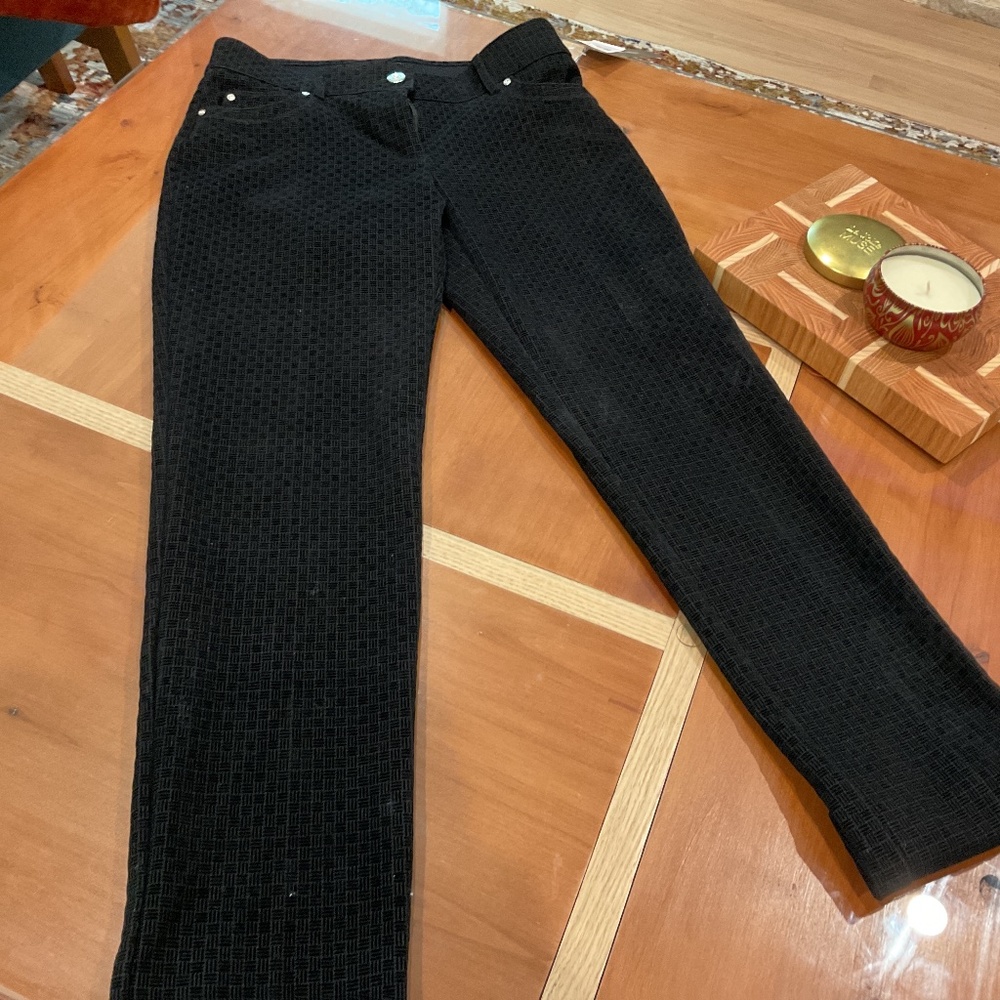 Black corduroy textured pants Verve Comfort waist